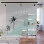 Island vibes retro - Aloha Wall Mural Gallery Image 1