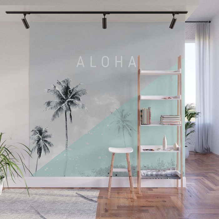 Island vibes retro - Aloha Wall Mural Gallery Image 1