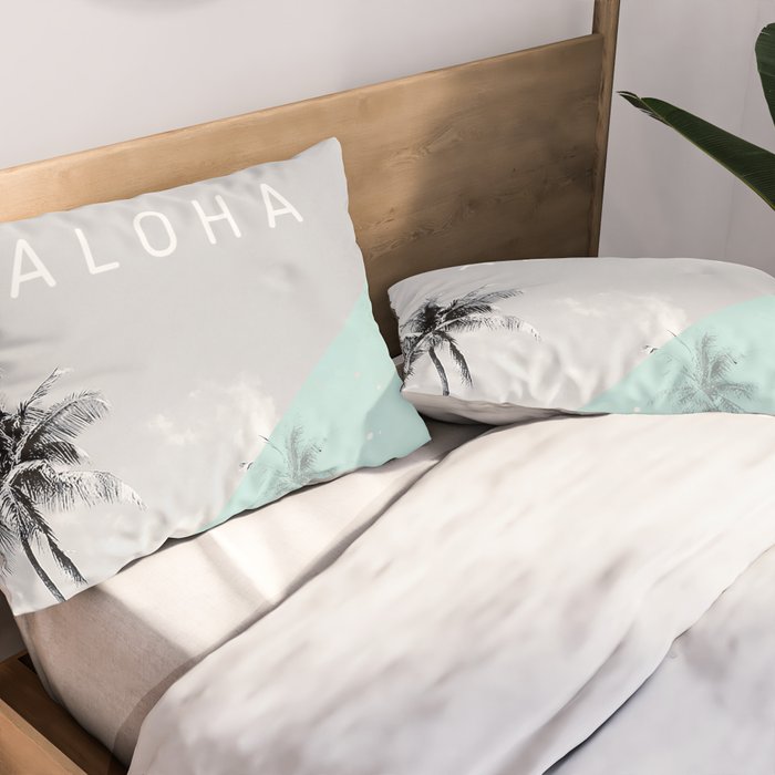 Island vibes retro - Aloha Pillow Sham Gallery Image 2