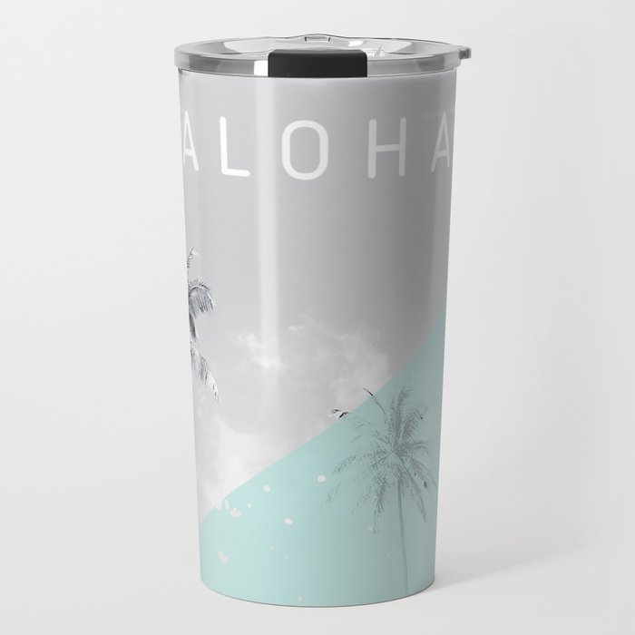 Island vibes retro - Aloha Travel Mug Gallery Image 1