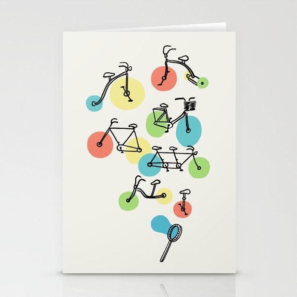 Riding Bubbles Stationery Card Gallery Image 1