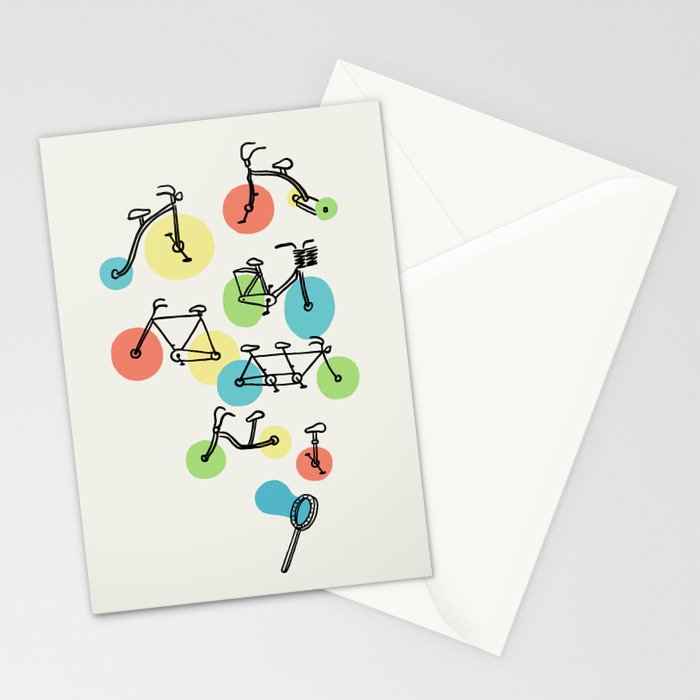 Riding Bubbles Stationery Card Gallery Image 2