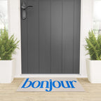 Bold Bonjour French Greeting Typography Welcome Mat Gallery Image 3