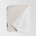 Bold Bonjour French Greeting Typography Throw Blanket Gallery Image 3