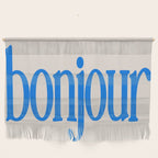 Bold Bonjour French Greeting Typography Wall Hanging Gallery Image 1