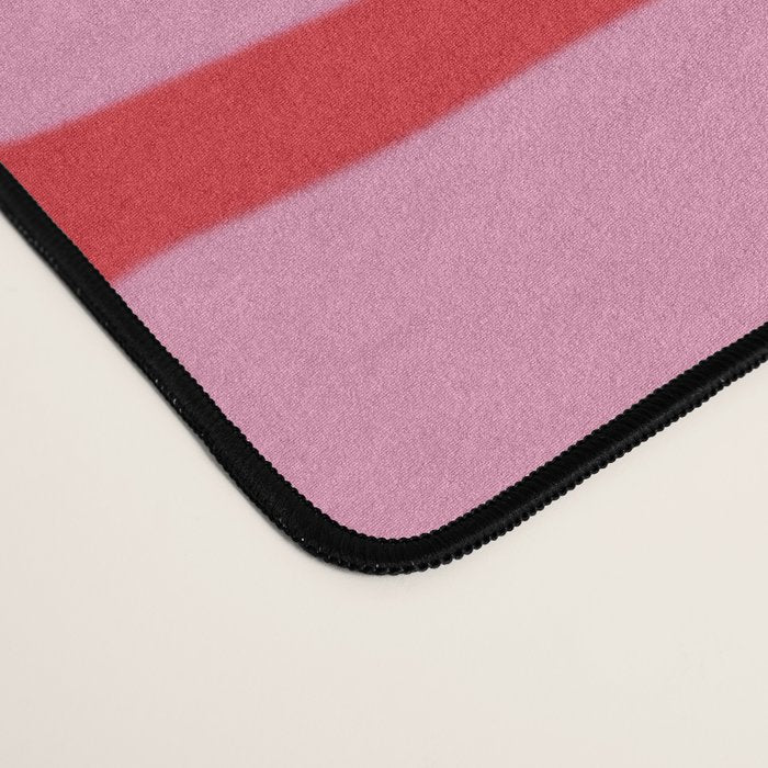Cherry red and pink Geometric  Desk Mat Gallery Image 4