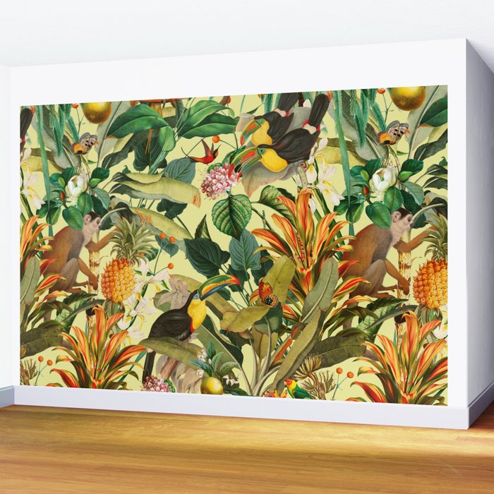Exotic Jungle II Wall Mural Gallery Image 2