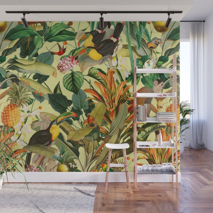 Exotic Jungle II Wall Mural Gallery Image 1