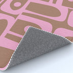 Midcentury Modern Piquet 5 Inspired by PANTONE 17 1230 Color of the Year Mocha Mousse  Rug Gallery Image 4
