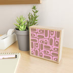 Midcentury Modern Piquet 5 Inspired by PANTONE 17 1230 Color of the Year Mocha Mousse  Mini Art Print Gallery Image 2