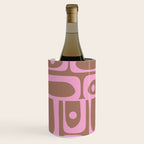 Midcentury Modern Piquet 5 Inspired by PANTONE 17 1230 Color of the Year Mocha Mousse  Wine Chiller Gallery Image 2