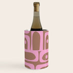 Midcentury Modern Piquet 5 Inspired by PANTONE 17 1230 Color of the Year Mocha Mousse  Wine Chiller Gallery Image 3