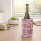 Midcentury Modern Piquet 5 Inspired by PANTONE 17 1230 Color of the Year Mocha Mousse  Wine Chiller Gallery Image 4