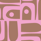 Midcentury Modern Piquet 5 Inspired by PANTONE 17 1230 Color of the Year Mocha Mousse  Coffee Mug Gallery Image 2