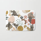 Elephant yoga 01 Bath Mat Gallery Image 1