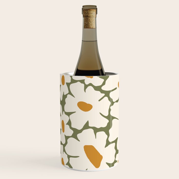 Cute retro floral art Wine Chiller Gallery Image 2