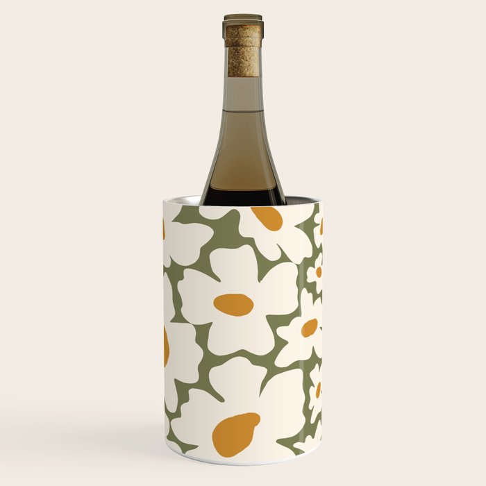 Cute retro floral art Wine Chiller Gallery Image 3