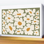 Cute retro floral art Wall Mural Gallery Image 2
