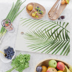 Fresh Palm Fronds Watercolor Cutting Board Gallery Image 2