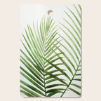 Fresh Palm Fronds Watercolor Cutting Board Gallery Image 1