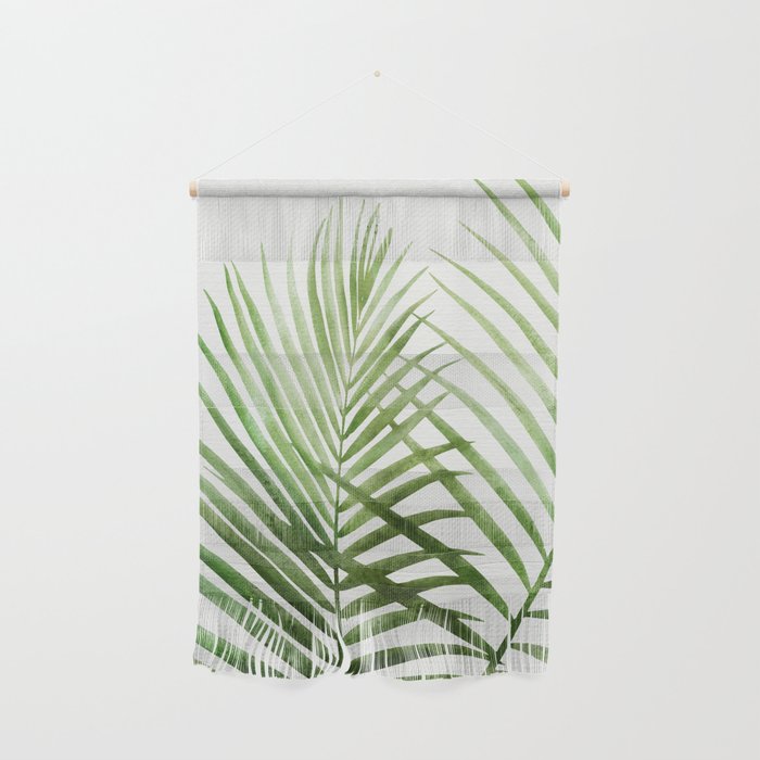 Fresh Palm Fronds Watercolor Wall Hanging Gallery Image 1