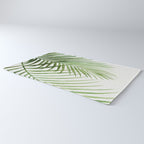 Fresh Palm Fronds Watercolor Rug Gallery Image 3