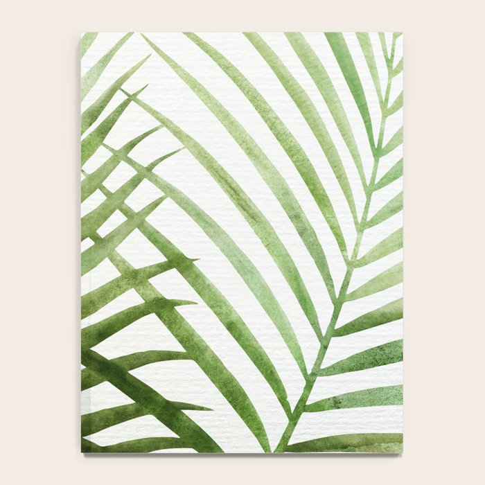 Fresh Palm Fronds Watercolor Notebook Gallery Image 4