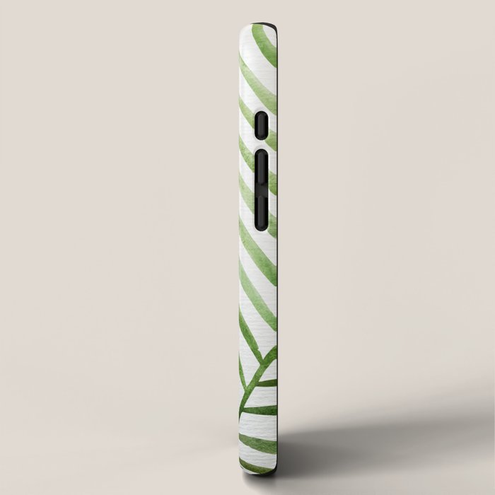 Fresh Palm Fronds Watercolor iPhone Case Gallery Image 2
