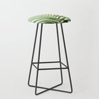 Fresh Palm Fronds Watercolor Stool Gallery Image 1