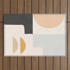 Modern Abstract Art 3 Outdoor Rug Gallery Image 1