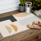 Modern Abstract Art 3 Outdoor Rug Gallery Image 2