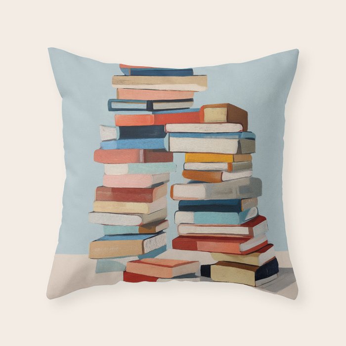 Books in Balance Throw Pillow Gallery Image 6