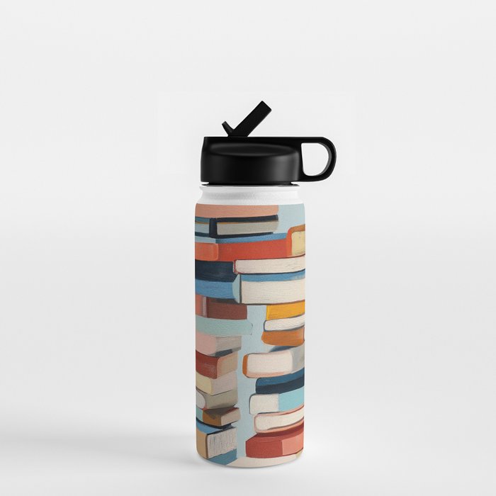 Books in Balance Water Bottle Gallery Image 1