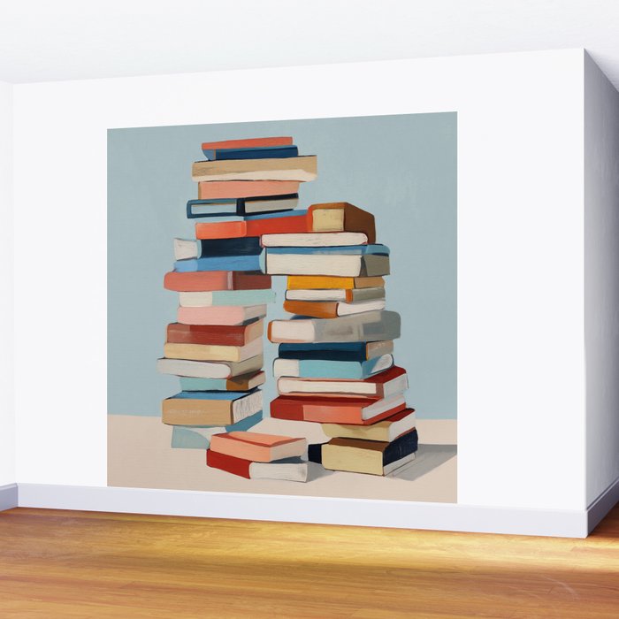Books in Balance Wall Mural Gallery Image 2
