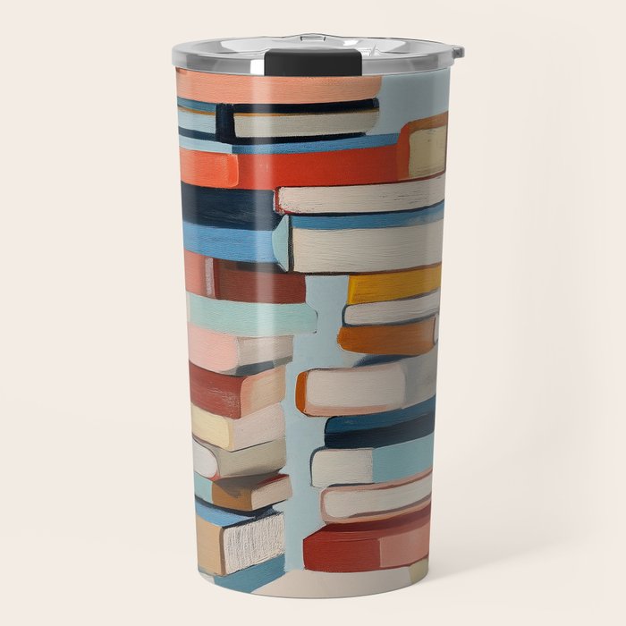 Books in Balance Travel Mug Gallery Image 1