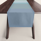 Calming Ocean Waves in Soft Dusty Pastels Table Runner Gallery Image 1