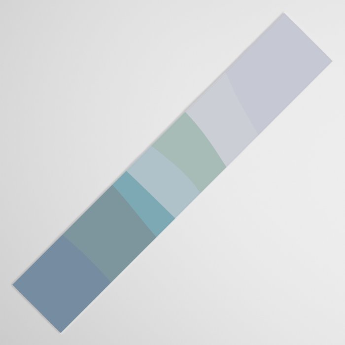 Calming Ocean Waves in Soft Dusty Pastels Table Runner Gallery Image 3