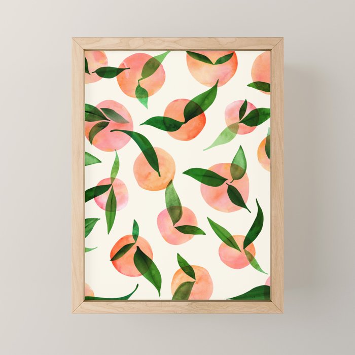 Abstract Summer Fruit Pattern Mini Art Print Gallery Image 1