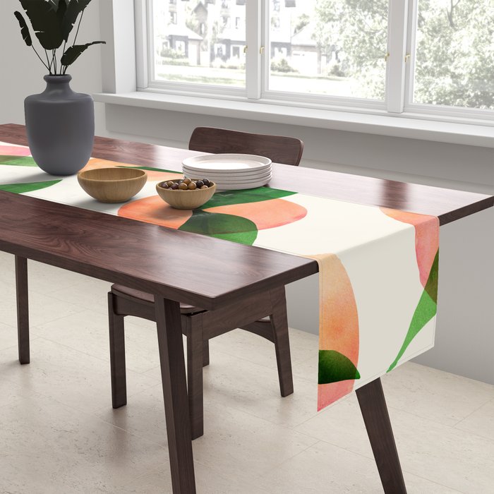 Abstract Summer Fruit Pattern Table Runner Gallery Image 2