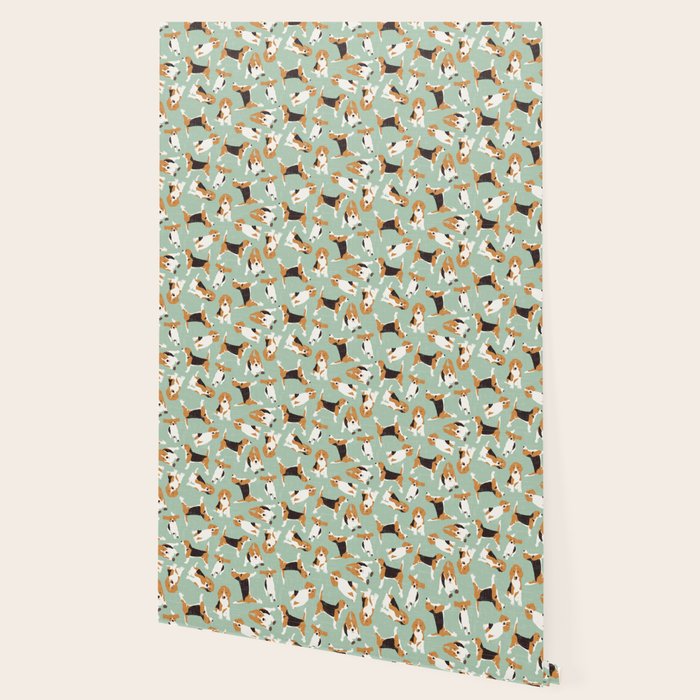 beagle scatter mint Wallpaper Gallery Image 2