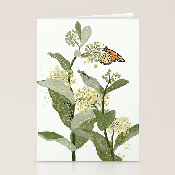 Monarch's Milkweeds Stationery Card Gallery Image 2