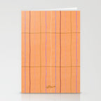 Textured Picnic Pattern in Calm Peach Stationery Card Gallery Image 2