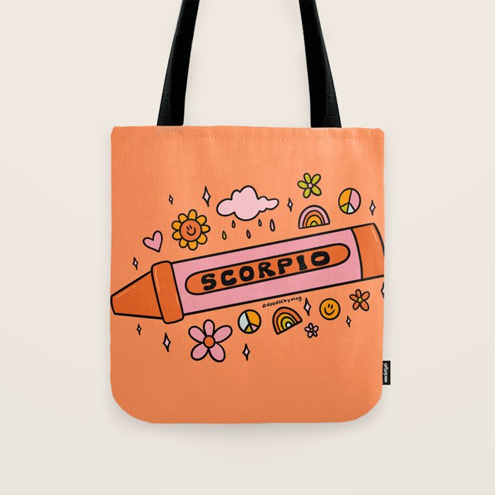 Scorpio Crayon Tote Bag Gallery Image 1