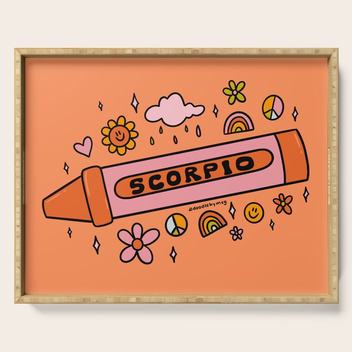 Scorpio Crayon Serving Tray Gallery Image 1