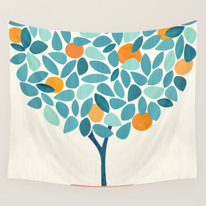 Tropical Mango Tree Wall Tapestry Gallery Image 4
