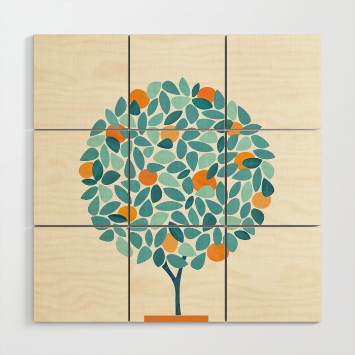 Tropical Mango Tree Wood Wall Art Gallery Image 1