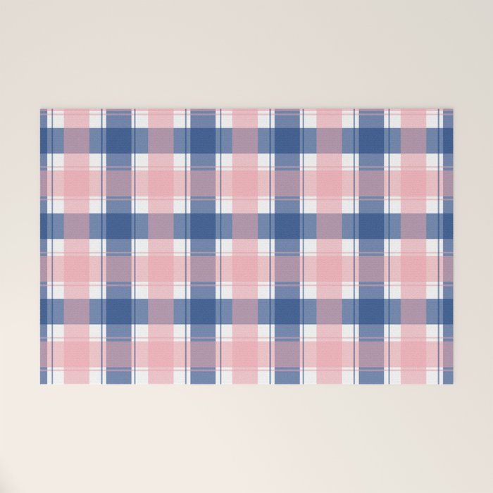 Soft Tones Grid Fusion Welcome Mat Gallery Image 1