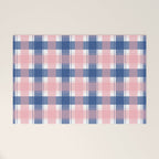 Soft Tones Grid Fusion Welcome Mat Gallery Image 1