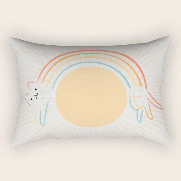 Cat Landscape 119: Get Over it Rectangular Pillow Gallery Image 2