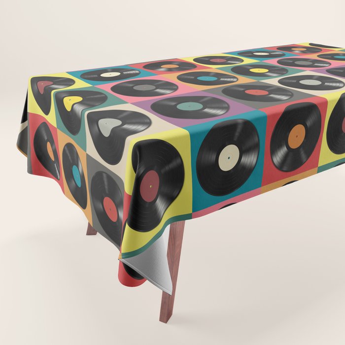 Vinyl Record Tablecloth Gallery Image 1